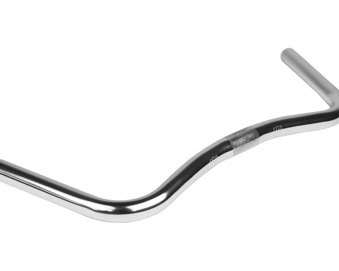 Velo Orange Porteur Drop Handlebar (Silver) (25.4mm) (48cm) (85° Sweep)