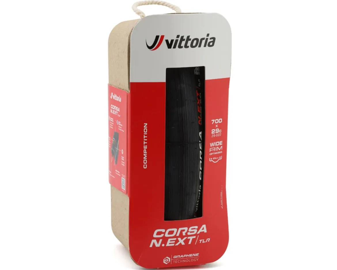 Vittoria Corsa N.EXT Tubeless Road Tire (Black) (700c) (29mm) (For Wide Rim)