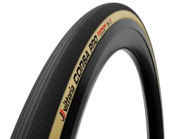 Vittoria Corsa Pro Cotton Tubeless Road Tire (Tan Wall) (700c) (29mm) (For Wide Rim)