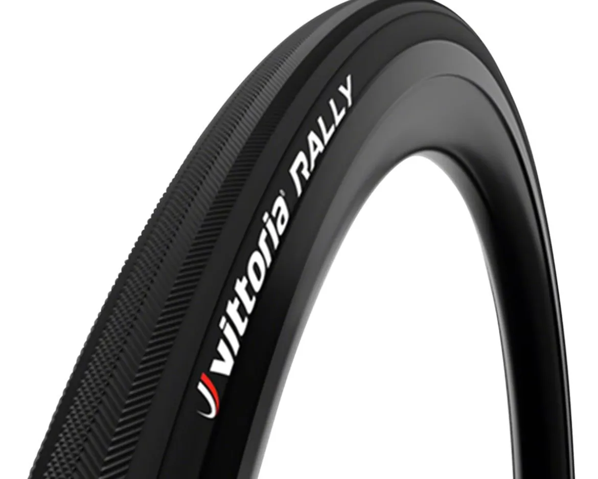 Vittoria Rally Tubular Road Tire (Black) (700c) (25mm) (Folding)