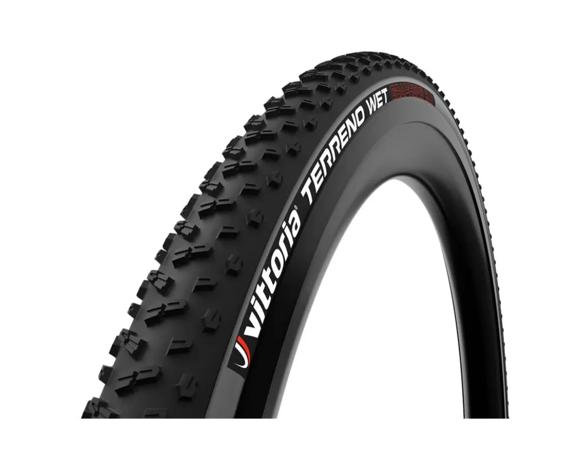 Vittoria Terreno Wet Tubeless Cyclocross Tire (Anthracite) (700c) (33mm) (Graphene 2.0/Endurance)