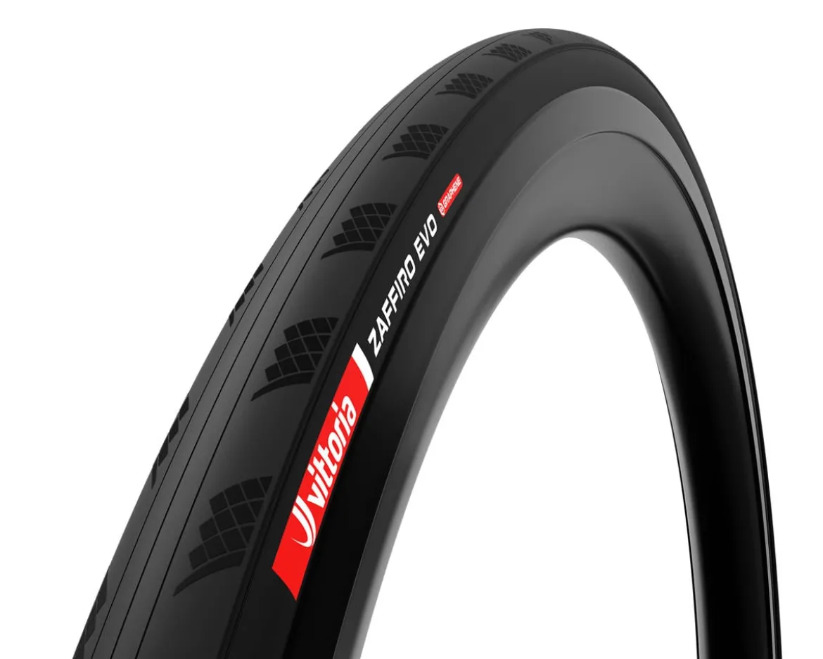 Vittoria Zaffiro Evo V G2.0 Road Tire (Black) (700c) (23mm) (Folding) (1C Graphene) (Tube-Type)