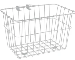Wald 135 Bolt-On Front Bike Grocery Basket (White)