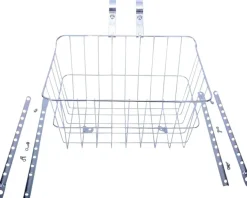 Wald 1512 Front Basket (Silver) (w/ Adjustable Legs)
