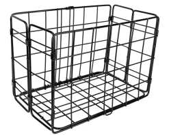 Wald 582 Side-Mount Folding Rear Basket (Black)