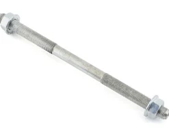 Wald #9094 Axle w/ Nuts (Silver) (24TPI) (3/8" x 6.5")