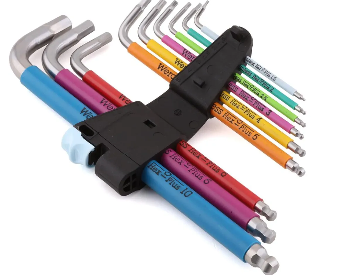 Wera 3950/9 Hex-Plus Multicolor L-Key Wrench Set (Metric) (Stainless)