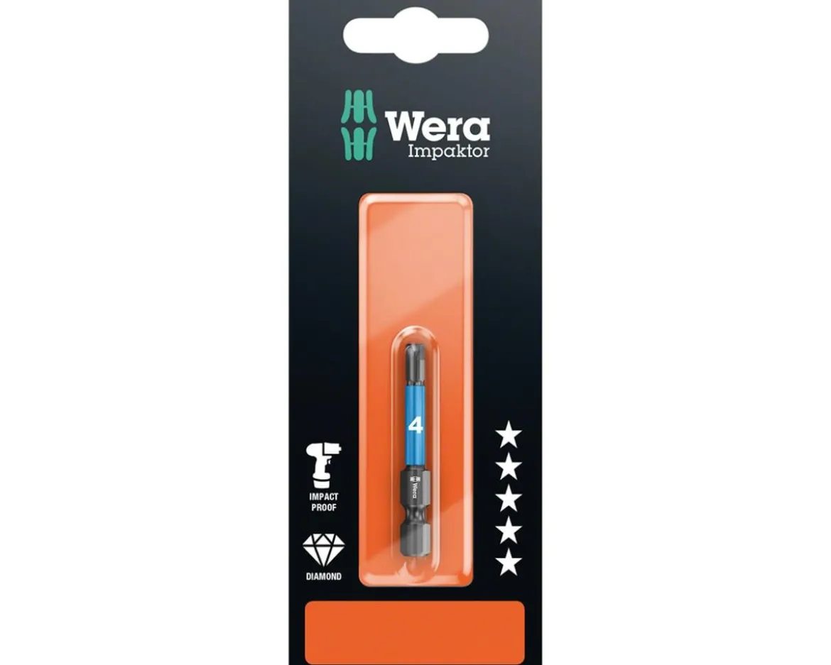 Wera 840/1 IMP DC Impaktor Hex Bit (4mm)
