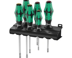 Wera 334/6 Rack Screwdriver Set (Kraftform Plus Lasertip & Rack)