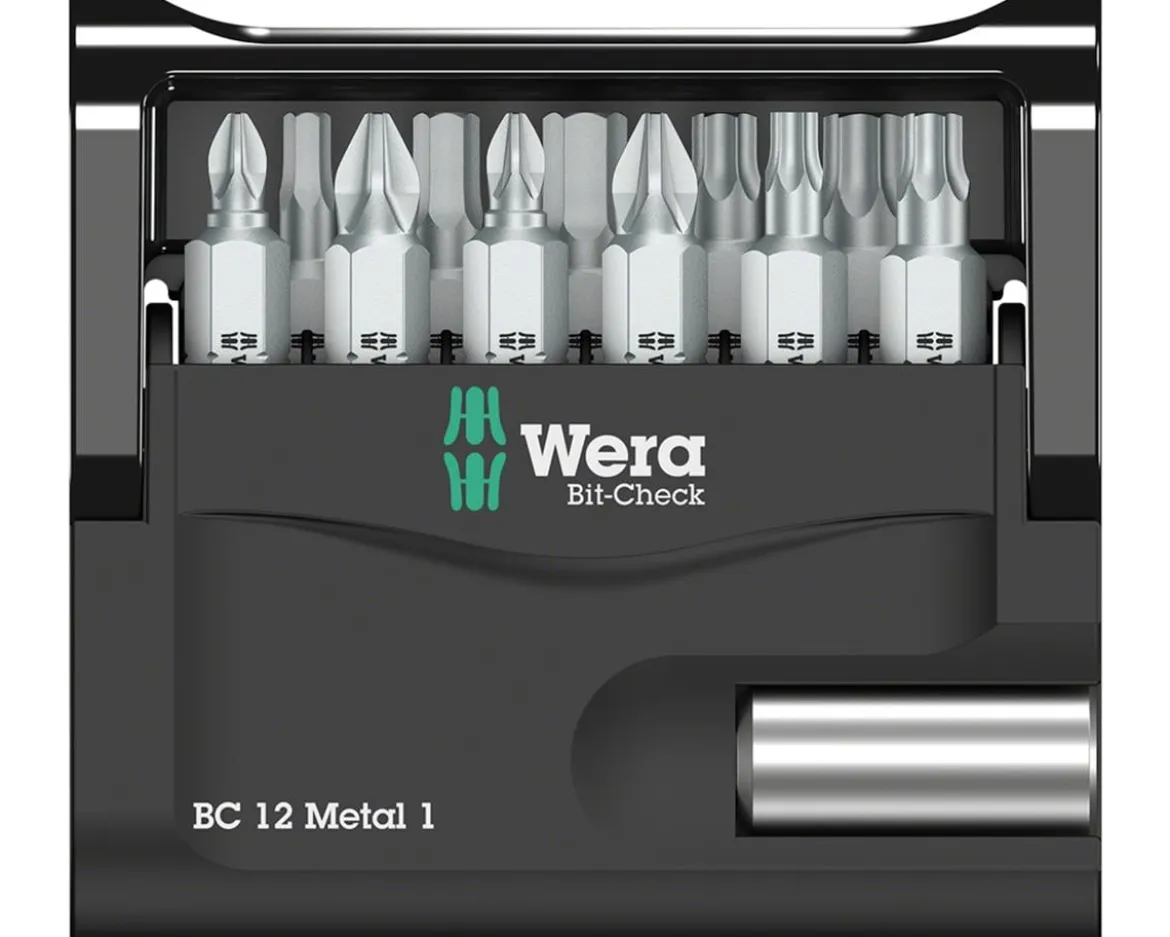 Wera Bit-Check 12 Metal 1 Bit Holder & Bit Set (1/4" Drive)