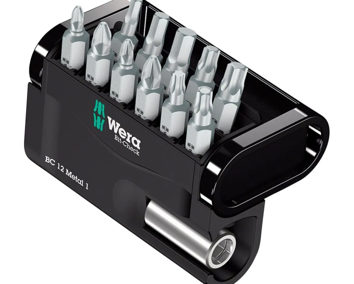 Wera Bit-Check 12 Metal 1 Bit Holder & Bit Set (1/4" Drive)