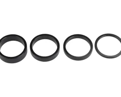 Wheels Manufacturing 1-1/8" 4-Piece Headset Spacer Kit (Black) (2.5mm, 5mm, 7.5mm & 10mm)