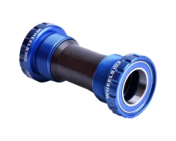 Wheels Manufacturing Threaded External ABEC-3 Bottom Bracket (Blue) (BSA) (68/73) (24mm/Shimano Spindle)