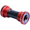 Wheels Manufacturing Threaded External ABEC-3 Bottom Bracket (Red) (BSA) (68/73) (24mm/Shimano Spindle)