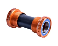 Wheels Manufacturing Threaded External ABEC-3 Bottom Bracket (Orange) (BSA) (68/73) (24mm/Shimano Spindle)