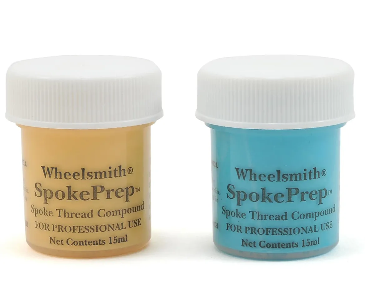 Wheelsmith Double Spoke Prep (2 15ml Bottles) (One Each Orange & Blue)