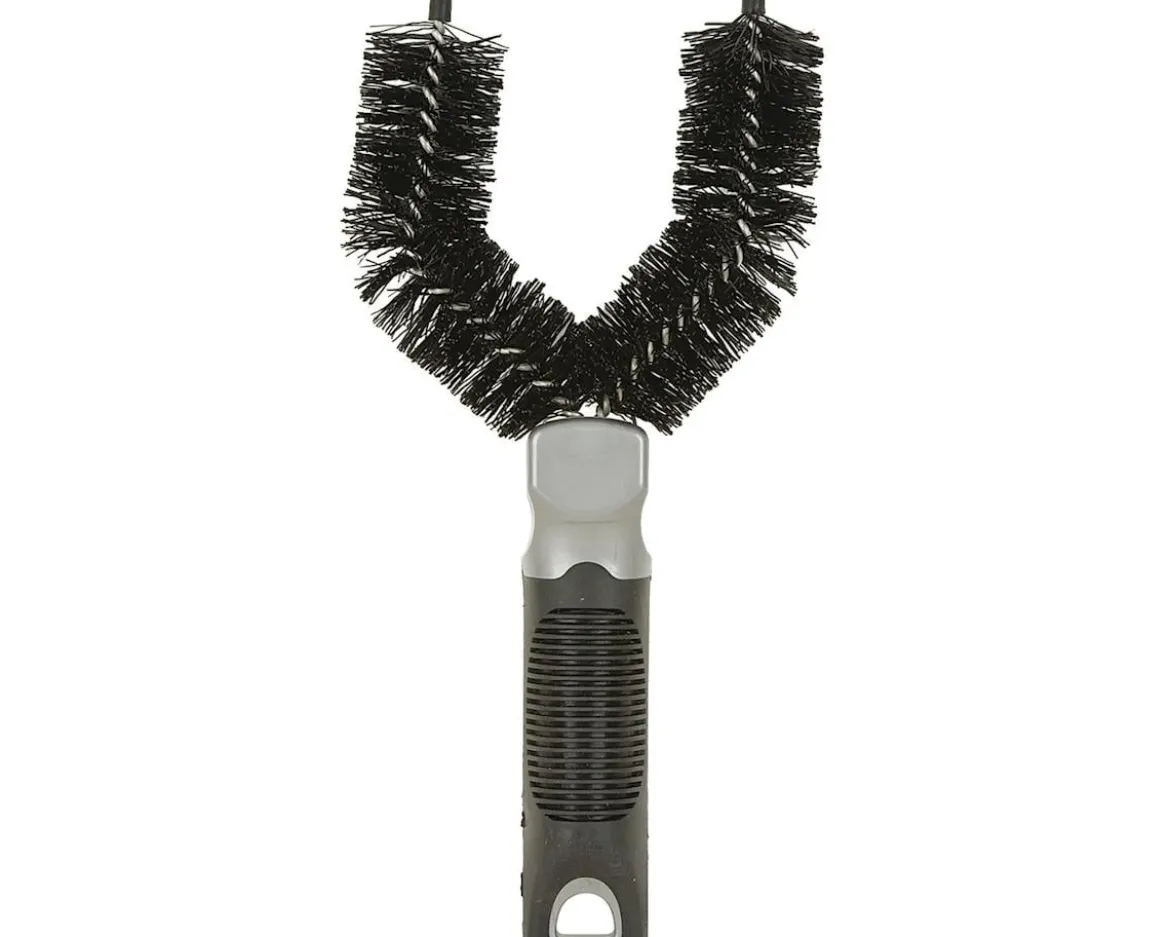 White Lightning Easy Clean Tire Brush, Black