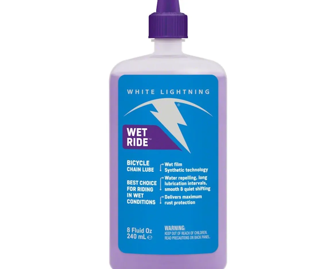 White Lightning Wet Ride Chain Lube (Bottle) (8oz)