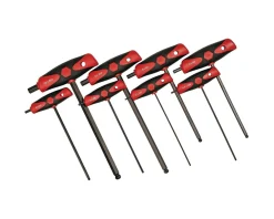 Wiha 8-Piece SoftGrip Metric Hex T-handle Set (Red)