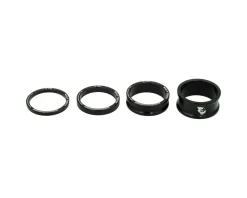 Wolf Tooth Components 1-1/8" Headset Spacer Kit (Black) (3, 5, 10, 15mm)