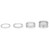 Wolf Tooth Components 1-1/8" Headset Spacer Kit (Raw Silver) (3, 5, 10, 15mm)