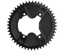 Wolf Tooth Components Aero Chainring (Black) (GRX 800 Series) (Drop-Stop ST) (Single) (46T) (110mm Shimano Asym. BCD)