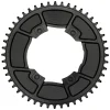Wolf Tooth Components Aero Chainring (Black) (Drop-Stop B) (Single) (46T) (For SRAM 107 BCD Cranksets)