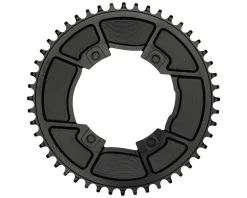 Wolf Tooth Components Aero Chainring (Black) (Drop-Stop B) (Single) (46T) (For SRAM 107 BCD Cranksets)