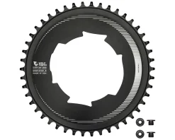 Wolf Tooth Components Aero Chainring (Black) (Drop-Stop B) (Single) (46T) (For SRAM 107 BCD Cranksets)