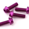 Wolf Tooth Components Aluminum Bottle Cage Bolts (Purple) (4-Pack)