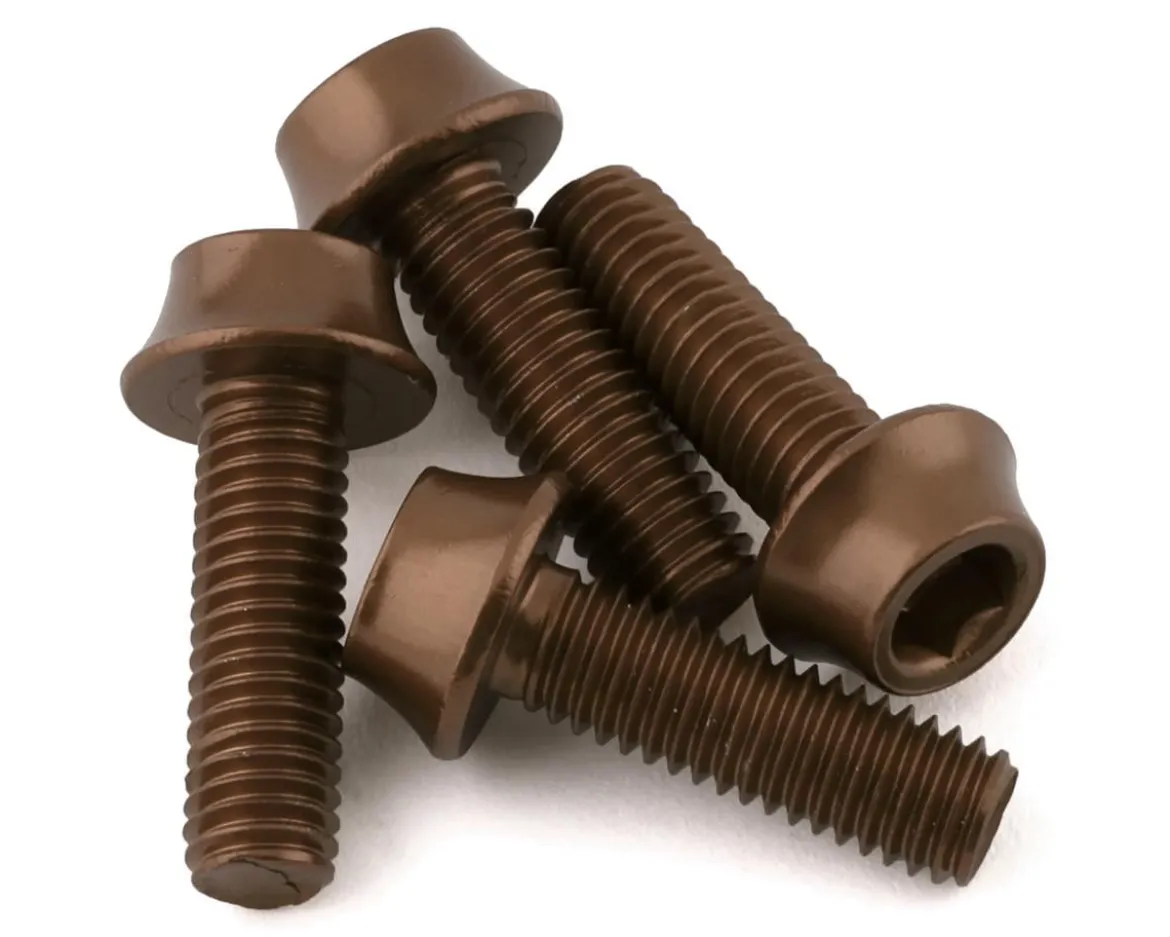 Wolf Tooth Components Aluminum Bottle Cage Bolts (Espresso) (4-Pack)