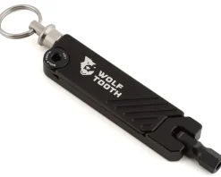 Wolf Tooth Components 6-Bit Hex Wrench Multi-Tool With Key Chain (Black)