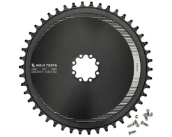 Wolf Tooth Components Direct Mount Aero Chainring (Black) (Drop-Stop B) (Single) (46T) (For SRAM 8-Bolt Cranksets)