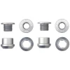 Wolf Tooth Components Dual Hex Fitting Chainring Bolts (Raw Silver) (6mm) (4 Pack) (For 1x Use)