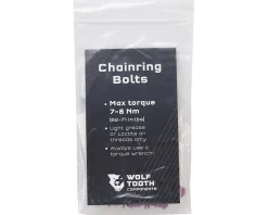 Wolf Tooth Components Dual Hex Fitting Chainring Bolts (Purple) (6mm) (4 Pack) (For 1x Use)