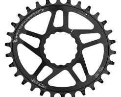 Wolf Tooth Components Elliptical Direct Mount Chainring (Black) (Drop-Stop A) (Single) (6mm Offset) (32T) (Race Face Cinch)