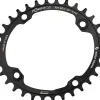 Wolf Tooth Components Elliptical Chainring (Black) (104mm BCD) (Drop-Stop ST) (Single) (34T)