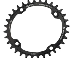 Wolf Tooth Components Elliptical Chainring (Black) (104mm BCD) (Drop-Stop ST) (Single) (34T)