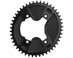 Wolf Tooth Components Elliptical Aero Chainring (Black) (GRX 800 Series) (Drop-Stop ST) (Single) (46T) (110mm Shimano Asym. BCD)