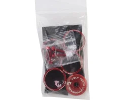 Wolf Tooth Components Headset Spacer BlingKit (Red) (3, 5, 10, 15mm) (w/ Bottle Cage Bolts)
