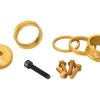 Wolf Tooth Components Headset Spacer BlingKit (Gold) (3, 5, 10, 15mm) (w/ Bottle Cage Bolts)