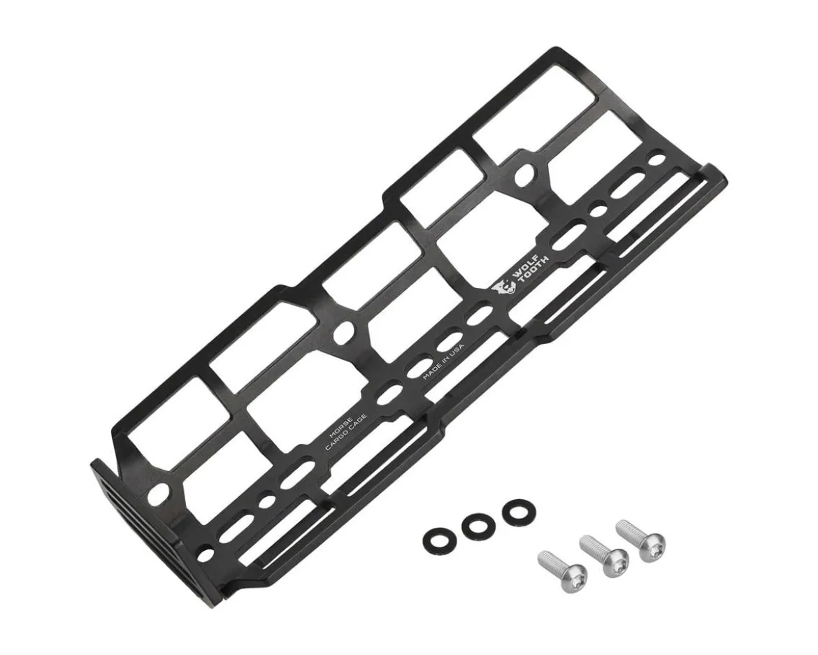 Wolf Tooth Components Morse Cargo Cage (Black) (No Straps)