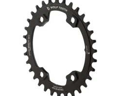 Wolf Tooth Components PowerTrac Elliptical Chainring (Black) (Drop-Stop A) (Single) (32T) (96mm Shimano Asym. BCD) (XT M8000/SLX M7000)