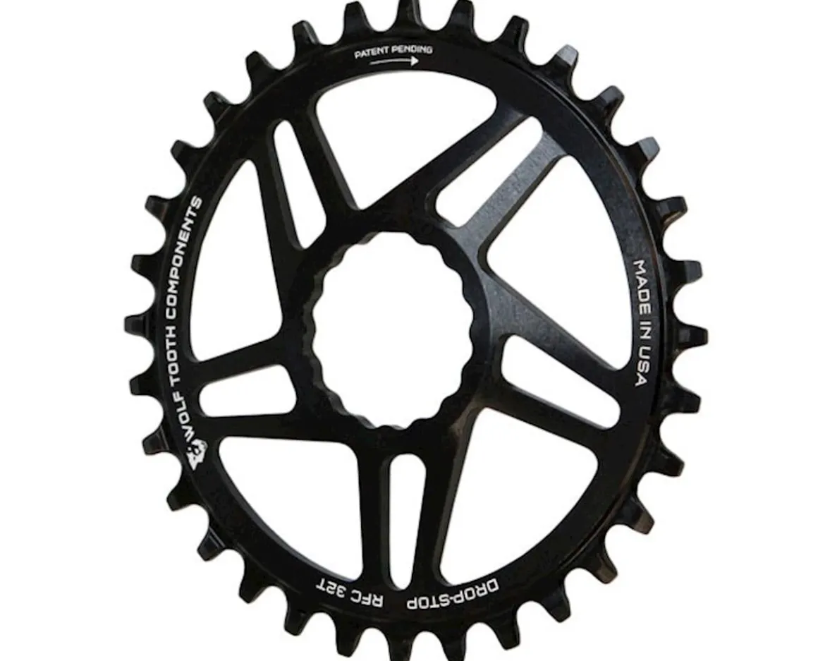 Wolf Tooth Components Race Face Cinch Direct Mount Chainring (Black) (Drop-Stop A) (Single) (6mm Offset) (28T)