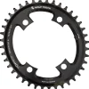 Wolf Tooth Components SRAM Road Elliptical Chainring (Black) (107mm BCD) (Drop-Stop B) (Single) (38T) (Works for Flattop)