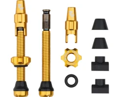 Wolf Tooth Components Tubeless Valve Stem Kit For Clik Valve (Gold) (44mm)