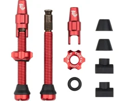 Wolf Tooth Components Tubeless Valve Stem Kit For Clik Valve (Red) (44mm)