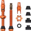 Wolf Tooth Components Tubeless Valve Stem Kit For Clik Valve (Orange) (44mm)