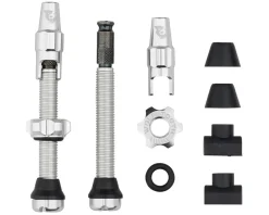 Wolf Tooth Components Tubeless Valve Stem Kit For Clik Valve (Raw Silver) (44mm)