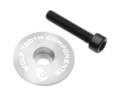 Wolf Tooth Components Ultralight Stem Cap & Bolt (Raw Silver)